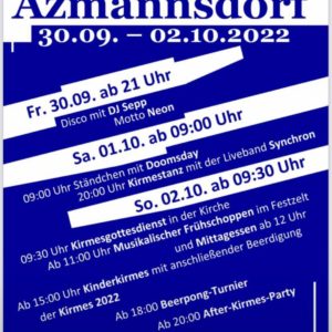Kirmes Azmannsdorf 2022